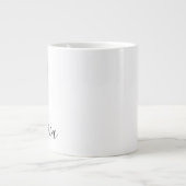 Kactus Hand Drawn Rainbow Pot Name Jumbo-Tasse (Vorderseite)