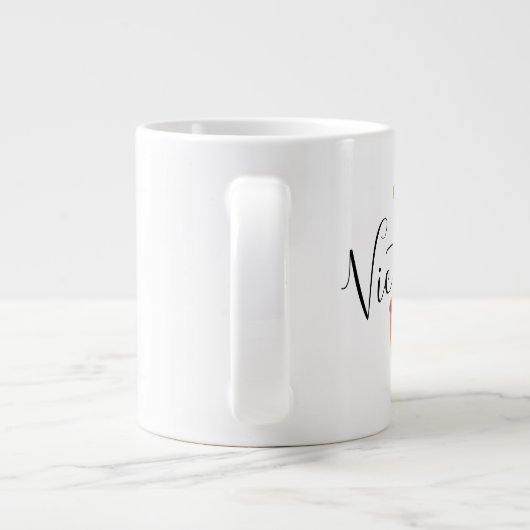 Kactus Hand Drawn Script Name Giant Coffee Tasse (Rückseite)