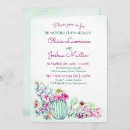 Kactus Wedding Einladungen