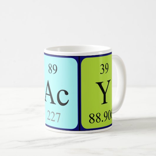 Kacy Periodenname Tasse (VorderseiteRechts)