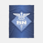 Kad RN (Diamant) personalisiert Fleecedecke (Vorderseite)