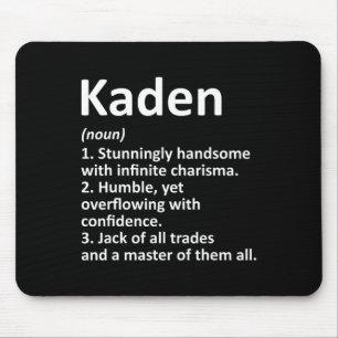 Kaden Definition Personalisiert Name Funny Birthda Mousepad