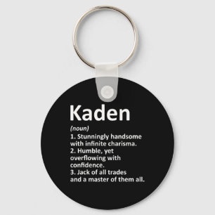 Kaden Definition Personalisiert Name Funny Birthda Schlüsselanhänger