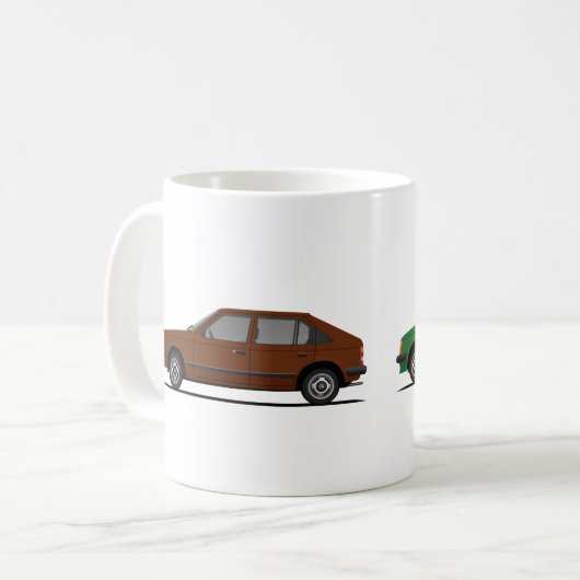 Kadett D - Astra Mk1 - 15 Farben Kaffeetasse (Vorderseite Links)