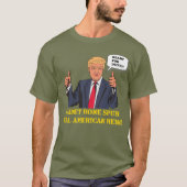 Kadett-Knochen-Sporn-wirklicher amerikanischer T-Shirt (Vorderseite)