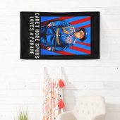 Kadett-Knochen-Sporne - Trumpf-Karikatur Banner (Insitu)