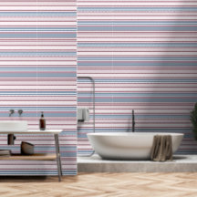 Kadettengrau und desaturierte rosa Streifen