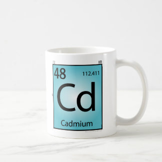 Kadmium- (Cd)Element-Tasse Kaffeetasse