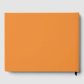 Kadmiumorange (einfarbig) gästebuch (Rückseite)