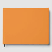Kadmiumorange (einfarbig) gästebuch (Vorderseite)