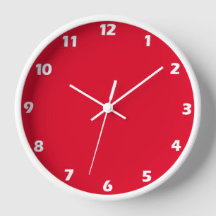 Kadmiumrot Vollton Uhr