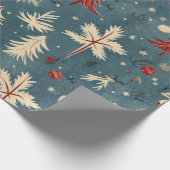 Kadopapier kerst blauw geschenkpapier (Ecke)