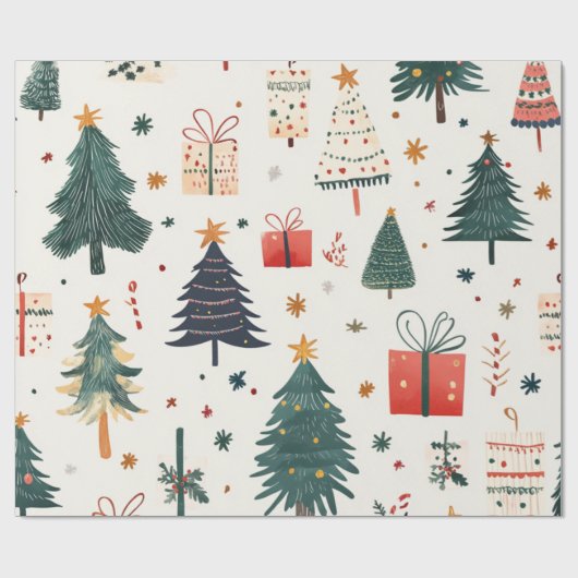 Kadopapier kerst  geschenkpapier (Flach)