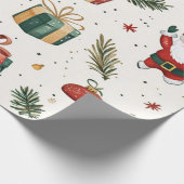 Kadopapier kerst santa geschenkpapier (Ecke)
