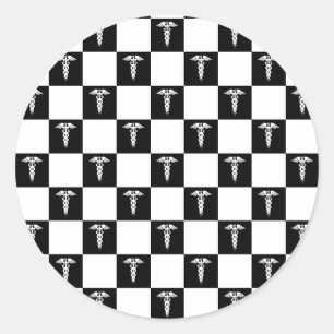 Kadukus-Symbol Runder Aufkleber