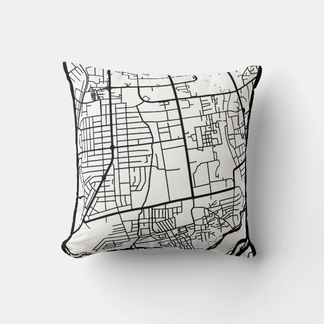 Kaduna Nigeria City Map Kissen (Vorderseite)