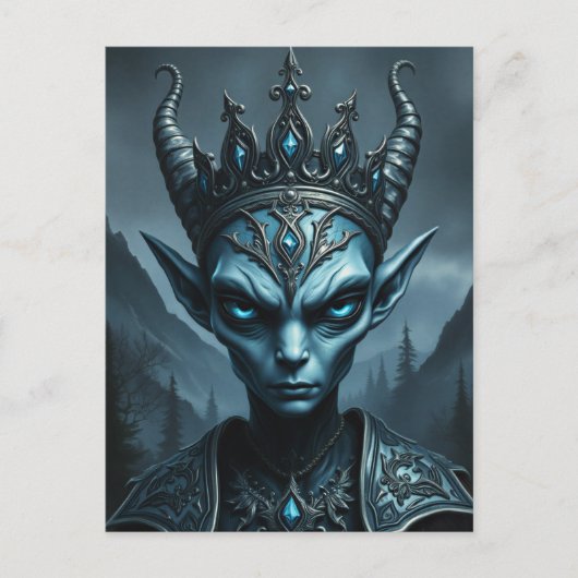 Kael’Thar Void King - Gothic Dark Fantasy Postkart Postkarte (Vorderseite)