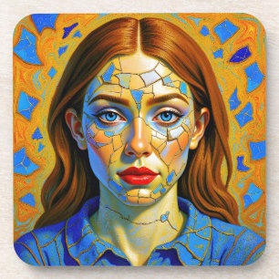 „Kaela“ - Muster einer Vergangenheit Getränkeuntersetzer