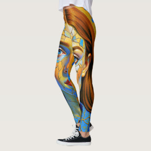 „Kaela“ - Muster einer Vergangenheit Leggings