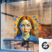 “Kaela” - Pattern of a Past Fensteraufkleber (Café-Fenster)