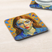 “Kaela” - Pattern of a Past Getränkeuntersetzer (Linke Seite)