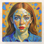 “Kaela” - Pattern of a Past Glasuntersetzer (Vorderseite)