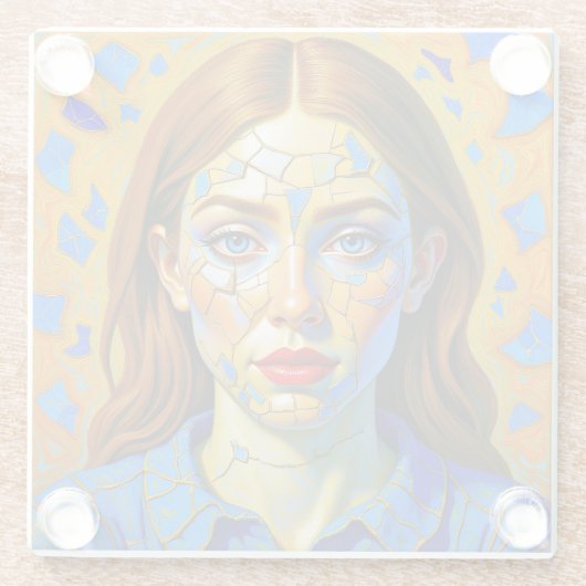 “Kaela” - Pattern of a Past Glasuntersetzer (Rückseite)