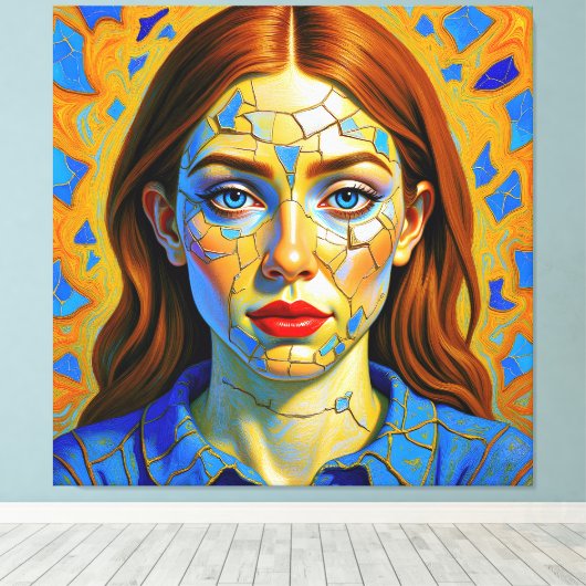 “Kaela” - Pattern of a Past Leinwanddruck (Insitu (Holzboden))