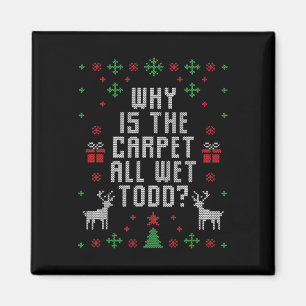 Kaemel Designs hässlicher Weihnachtspullover Todd Magnet