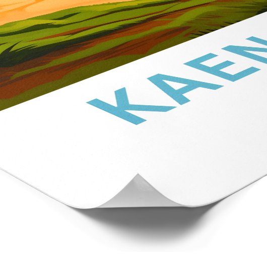 Kaena Point Hawaii Travel Print Poster (Ecke)