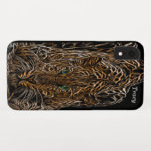 Käetahs-Wildkatze im Waldholzeffekt Case-Mate iPhone Hülle (Rückseite (Horizontal))