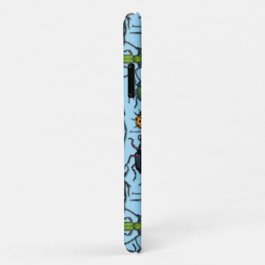 Käfer auf blau Case-Mate iPhone hülle (Hinten/Rechts)