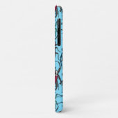 Käfer auf blau Case-Mate iPhone hülle (Hinten/Links)