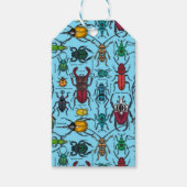 Käfer auf blau geschenkanhänger (Vorderseite)