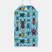 Käfer auf blau geschenkanhänger (Rückseite)