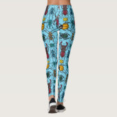 Käfer auf blau leggings (Rückseite)