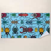 Käfer auf blau strandtuch (Vorderseite)