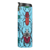 Käfer auf blau thermosbecher (Nach rechts gedreht)