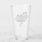 Käfer | Auf dem Beetlesaflogo eingepackter Sandwur Glas (Rückseite)