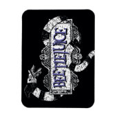 Käfer | Auf dem Beetlesaflogo eingepackter Sandwur Magnet (Vertikal)