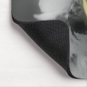 Käfer auf der Blume Mullein Schwarz-weiß Mousepad (Ecke)
