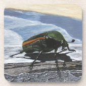 Käfer auf einem Rohrleitungstafel aus Kunststoff-U Getränkeuntersetzer (Vorderseite)