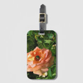 Käfer auf einer Rose Gepäckanhänger (Vorderseite Vertikal)