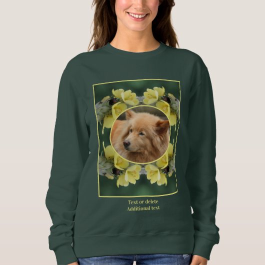 Käfer auf Mullein Blume Erstellen Sie Ihr eigenes  Sweatshirt (Vorderseite)