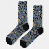 Käfer auf Slater-Grau Socken (Linkes Detail)