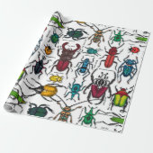 Käfer auf weiß geschenkpapier (Ungerollt)