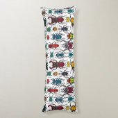 Käfer auf weiß seitenschläferkissen (Rückseite (Vertikal))