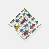 Käfer auf weiß serviette (Ecke)