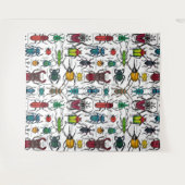 Käfer auf weiß wandteppich (Vorderseite (Horizontal))