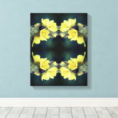 Käfer auf Wild-Mullein-Blume Abstrakt Leinwanddruck (Insitu (Holzboden))